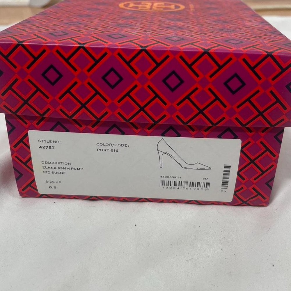 Tory Burch Shoes New Tory Burch Elana Suede 85mm Pump kitten Heels - Picture 8 of 8